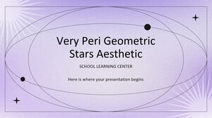 Very Peri Geometric Stars Aesthetic School Learning Center