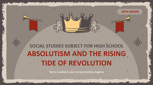 Materia de estudios sociales para la escuela secundaria - 10° grado: el absolutismo y la marea creciente de la revolución