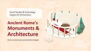 Studii sociale și arheologie Subiect pentru elementar: Monumentele și arhitectura Romei antice