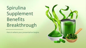 Durchbruch bei den Vorteilen von Spirulina-Ergänzungsmitteln