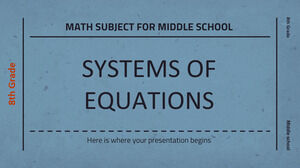 Materia di matematica per la scuola media - 8a elementare: sistemi di equazioni