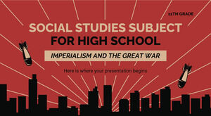 Przedmiot wiedzy o społeczeństwie dla liceum – klasa 11: Imperializm i Wielka Wojna