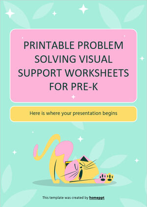 Printable Problem Solving Visual Support Worksheets for Pre-K