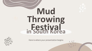 Festival del lancio del fango in Corea del Sud
