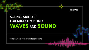 Materia di scienze per la scuola media - 8° grado: onde e suoni