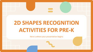 2D Shapes Recognition Activities for Pre-K