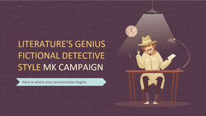 Literature's Genius Fictional Detective Style MK Campaign