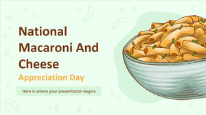 Nationaler Tag der Wertschätzung von Makkaroni und Käse