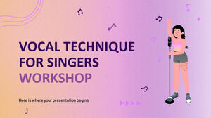 Atelier de tehnică vocală pentru cântăreți