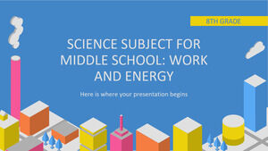 Materia de Științe pentru gimnaziu - clasa a VIII-a: Muncă și energie