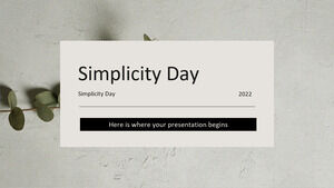 Journée de la simplicité