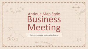 Reunión de negocios estilo mapa antiguo