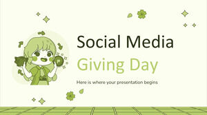يوم العطاء على وسائل التواصل الاجتماعي