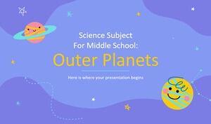 Materia de ciencias para la escuela secundaria: Planetas exteriores