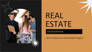 Real Estate Job Descriptions