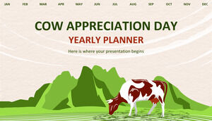 Pianificatore annuale del giorno dell'apprezzamento della mucca