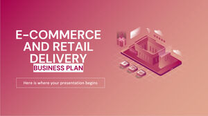 Geschäftsplan für E-Commerce und Einzelhandelslieferungen