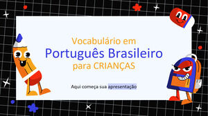 Vocabulario en portugués brasileño para prekínder