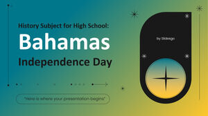 Sujet d'histoire pour le lycée : Jour de l'indépendance des Bahamas