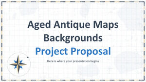 Proposal Proyek Latar Belakang Peta Antik Berumur