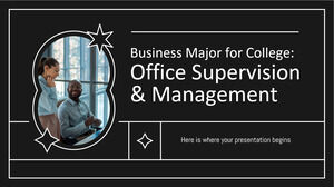 대학 경영학 전공: Office Supervision & Management