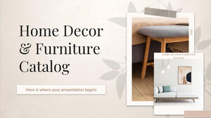 Catálogo de móveis e decoração para casa
