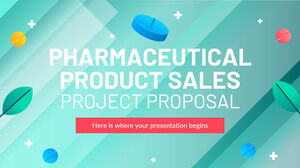 Farmasötik Ürün Satışı Proje Teklifi