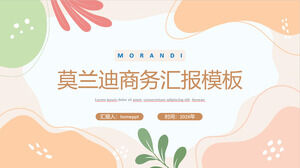 Download del modello PPT del rapporto aziendale di Morandi Color Matching