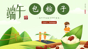 Download the Dragon Boat Festival Package Zongzi PPT template
