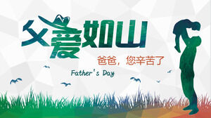 „Tata, ai muncit din greu” Descarcă șablonul PPT pentru Ziua Tatălui