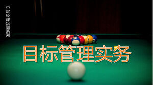 PPT download of Management by objectives practice in billiards background