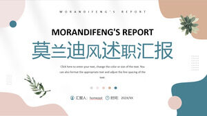 Faça o download do modelo PPT para o Relatório de Correspondência de Cores Morandi Dinâmico