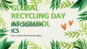 学校での世界的なリサイクルデーのインフォグラフィックス