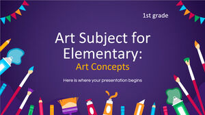 Materia artistica per la scuola elementare - 1a elementare: concetti artistici
