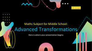 Materia di matematica per la scuola media - 8a elementare: trasformazioni avanzate