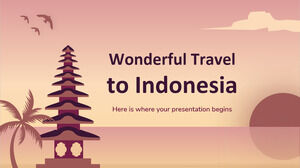 Campanie minunată de călătorie în Indonezia MK