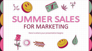 Vendas de verão para marketing