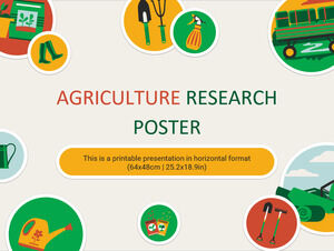Plakat badań rolnictwa