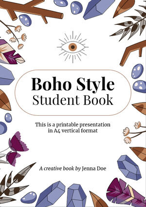 หนังสือนักเรียนสไตล์ Boho