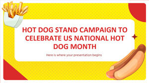 Campanie Hot Dog Stand pentru a sărbători Luna Națională a Hot Dogului din SUA