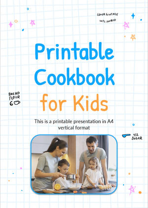 아이들을 위한 인쇄 가능한 요리책