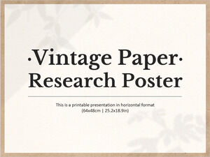Poster de cercetare de hârtie de epocă