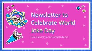 Newsletter per celebrare la Giornata mondiale dello scherzo
