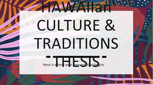 Tesi di cultura e tradizioni hawaiane