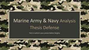 Difesa della tesi di analisi dell'esercito e della marina marina
