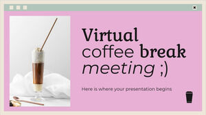 Reunión virtual de pausa para el café