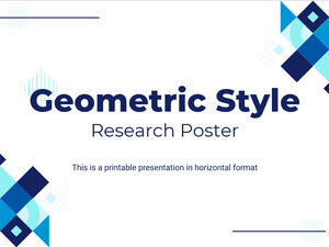 Pôster de pesquisa de estilo geométrico