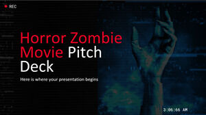 Deck de pitch de film d'horreur zombie
