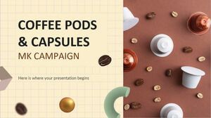 Campaña MK de cápsulas y cápsulas de café