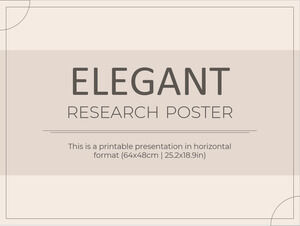 Poster de cercetare elegant